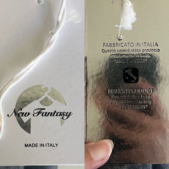 Italy Linen Women Size OS Gray Roll Sleeves Embroidered Cardigan NEW Long Line - Picture 15 of 15